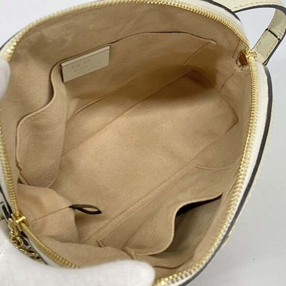 GUCCI White Leather Shoulder Bag - Picture 4 of 11